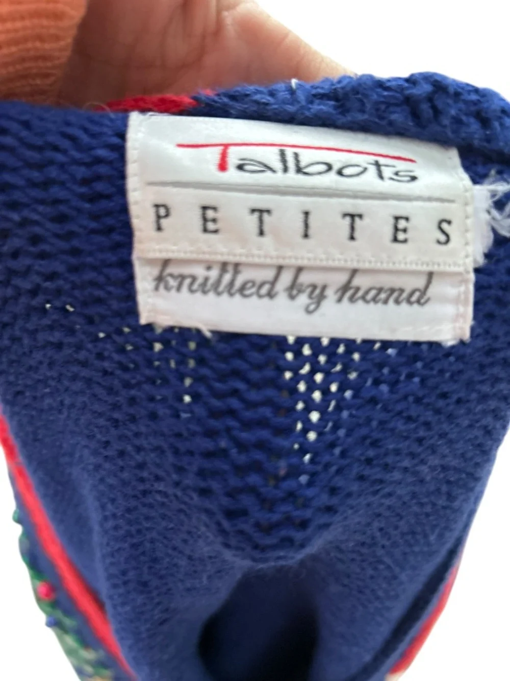 Talbots hand knit